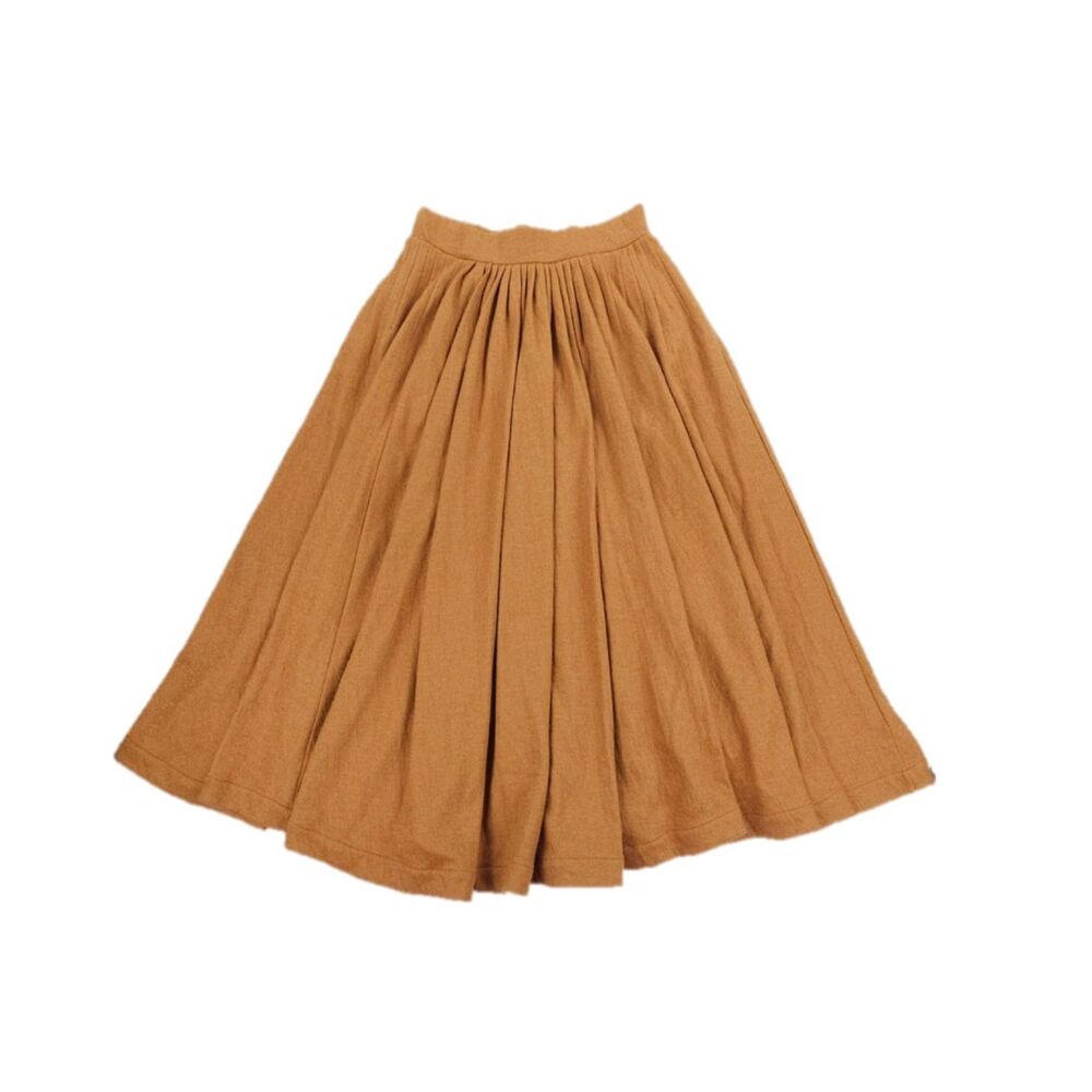 NEW Linennaive Soft Lawn 12 Midi Wool Skirt Soft Girl Cottagecore Prairie Boho